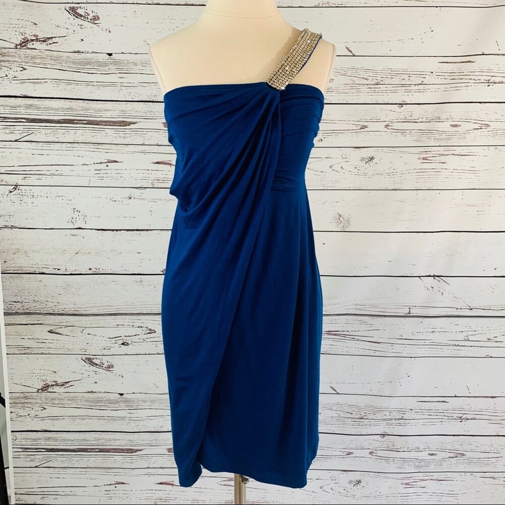 Tart Lena blue dress with rhinestone strap